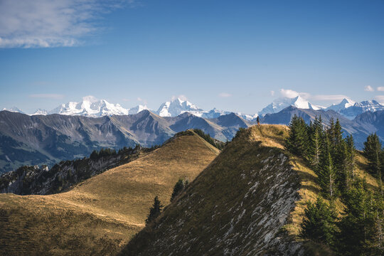 Swiss alps landscape