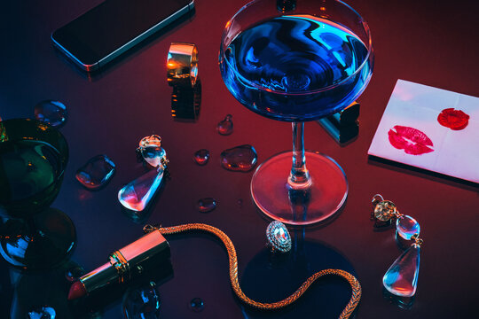 Afterparty messy bar table