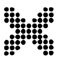 Large Glitched Dot Matrix System Mono