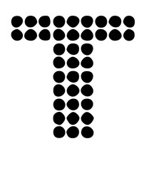 Large Glitched Dot Matrix System Mono