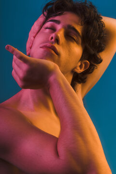 Non-binary person studio portrait