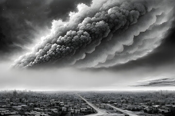 clouds over the city apocalypse generative AI