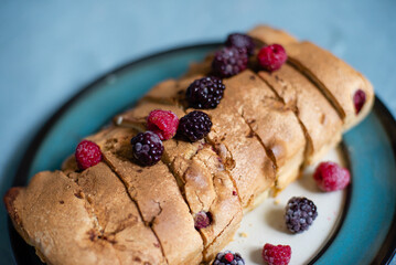 raspberry and muffins