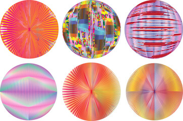 Set of spheres . Lines constructed transparent sphere .Vector  .Technology sphere Logo . Design element for posters, social media, templates, flyers, brochures . Abstract trendy transparent circles