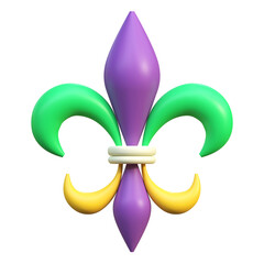 mardi gras symbol icon 3d illustration