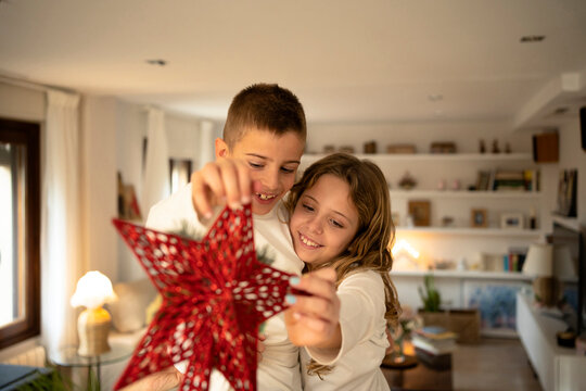 children at Christmas