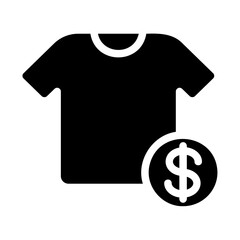 Icon online shop clothes Illustration for web app etc
