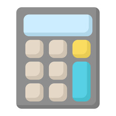 Icon online shop calculator Illustration for web app etc