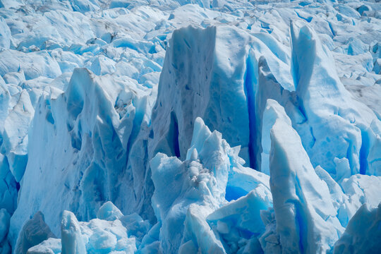 Detail Blue Ice. Perito Moreno Glacier  