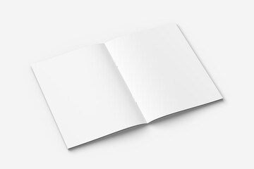 A4 Blank Paper Magazine Mockup