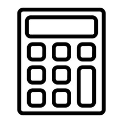 Icon online shop calculator Illustration for web app etc