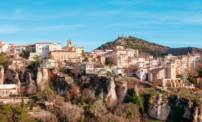 Fototapeta na wymiar Cuenca city on the rock- Spain
