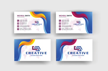 Creative and professional Business card design template 