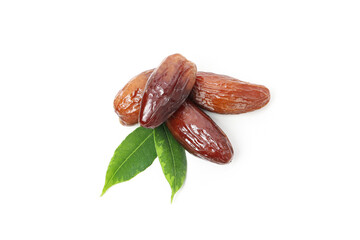 Concept of tasty food, dates, isolated on white background