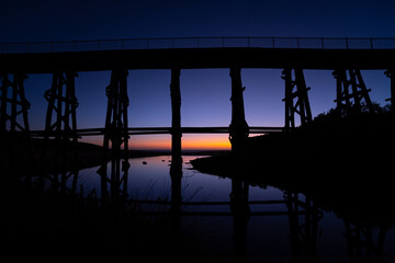 pier at sunset