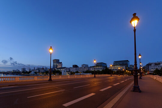 Tolbiac bridge in The 13h arrondissement of Paris city