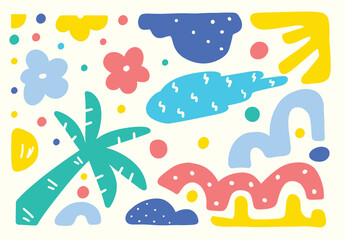 summer background illustration