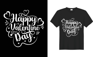Happy Valentine's Day couple typography t-shirt design vector Template. I Love my mommy Daddy's unique, colorful, calligraphy, stationery, mug, printable black and white t-shirt vector. 