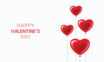 Fototapeta na wymiar Happy Valentines Day card 2023 for lovers and couples. Nice romantic vector design.