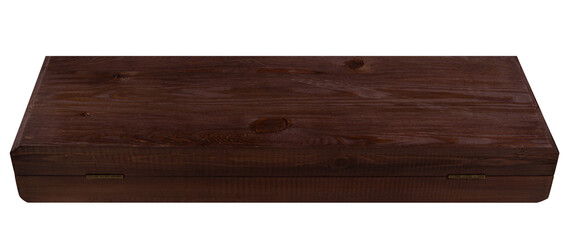 Dark red-brown wooden tabletop side view PNG