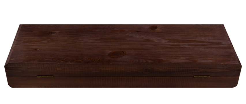 Dark red-brown wooden tabletop side view PNG