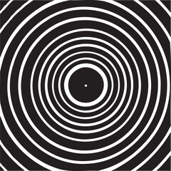 Abstract black and white circles background