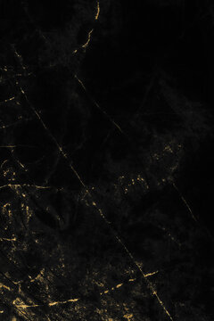 Black and gold marble luxury wall texture with shiny golden line pattern abstract background design for a cover book or wallpaper and banner website.