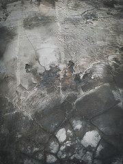 Grunge dark marble stone background with gray cracks abstract vintage style.
