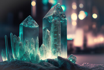 Gorgeous luminous crystal body