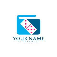 Wallets Domino logo vector template, Creative Domino logo design concepts