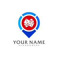 Point Domino logo vector template, Creative Domino logo design concepts