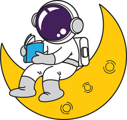 Cute Astronaut Cartoon , illustration