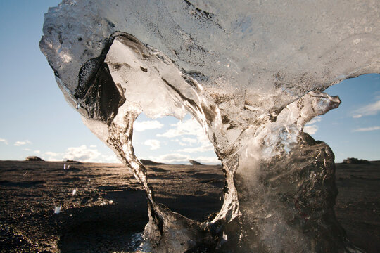 Close-up of melting ice,&acirc;&euro;&nbsp;Iceland