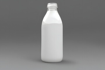 3d rendering illustration of a bottle of milk, generative ai