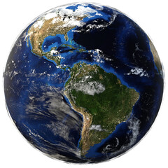 Planet Erde, Amerika Ansicht, Südamerika, transparenter Hintergrund, png
