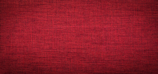 Red fabric texture. Dark burgundy textured background. Cloth texture background.