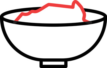 Bowl Vector Icon
