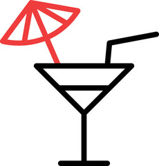 Drink glass Vector Icon
