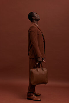 Stylish businessman with briefcase