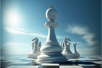How can you play this game of chess - obrazy, fototapety, plakaty