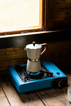 Coffee maker in camping gas 