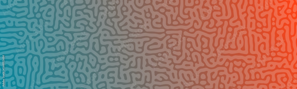 Poster Turing reaction colorful background