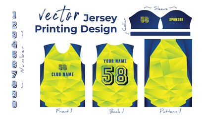 Abstract vector design for jersey printing,
Background pattern for sports team jersey