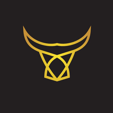 Bull logo simple creative modern