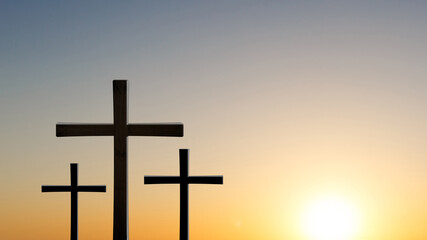 Good Friday illustration for christian religious with cross