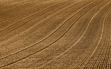 struktures of a plowed field