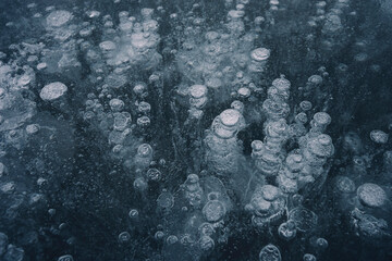 Abstract ice bubble background