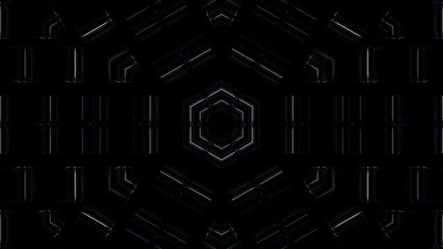 Abstract Kaleidoscope pattern with full colors. Magic mandala. 4k	