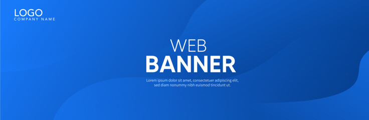 background, Blue banner