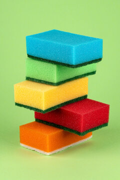 Colorful still life with Dishcloths